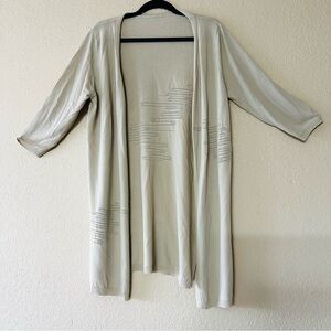 New Light cream Open Front Cardigan